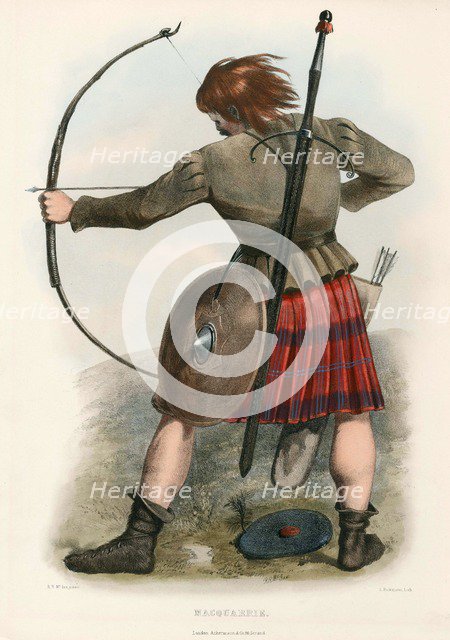 Macquarrie, from The Clans of the Scottish Highlands, pub. 1845 (colour lithograph)