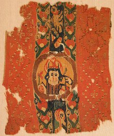 Textile Fragment, Byzantine, 6th-8th century. Creator: Unknown.