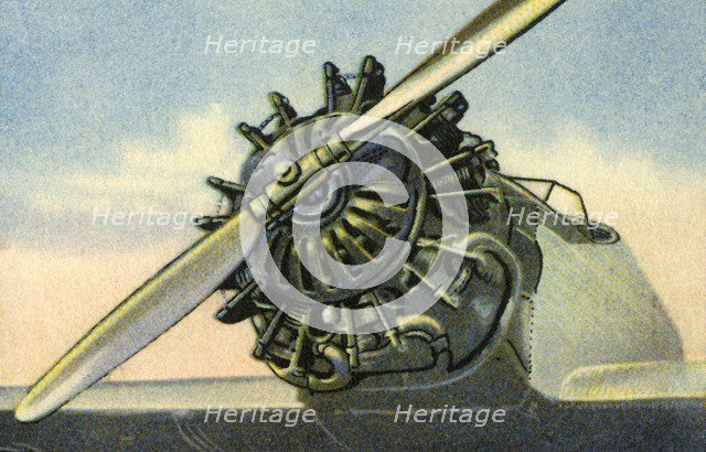 Siemens Sh 20 60 horse power aircraft engine, 1932.  Creator: Unknown.