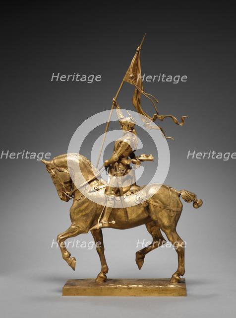 St. Joan of Arc, 1874. Creator: Emmanuel Fremiet (French, 1824-1910).