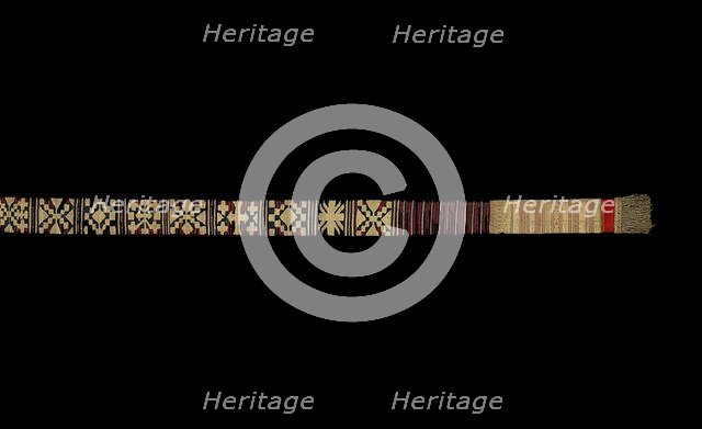 Ceremonial Waist Sash (ikak pinggang), Sumatra, 19th century. Creator: Unknown.