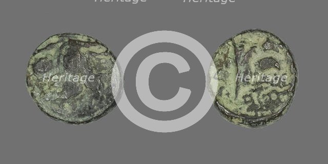 Coin Depicting a Sphinx, 301-109 BCE (?). Creator: Unknown.