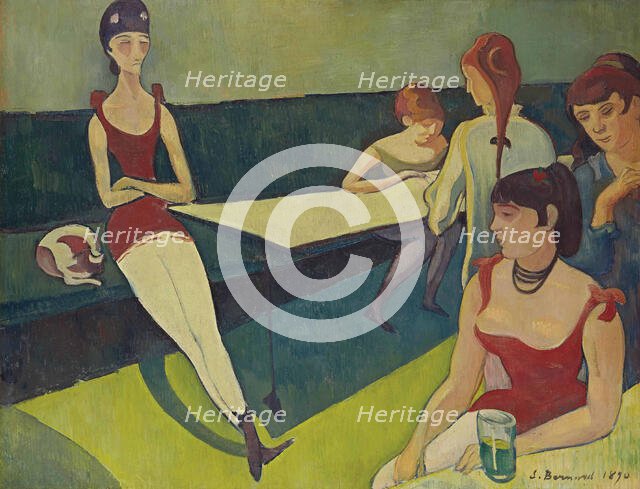 Le salon, 1890-1892. Creator: Bernard, Émile (1868-1941).