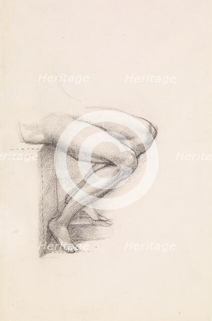 King Cophetua and the Beggar Maid - Study of King Cophetua's Legs, 1882-84. Creator: Sir Edward Coley Burne-Jones.