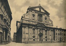 'Roma - Facade of the Church of the Gesu, by Giacomo della Porta', 1910. Artist: Unknown.