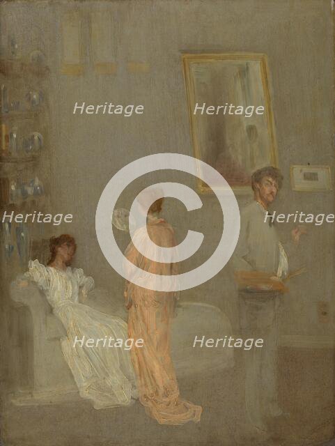 The Artist in His Studio, 1865/66 and 1895. Creator: James Abbott McNeill Whistler.