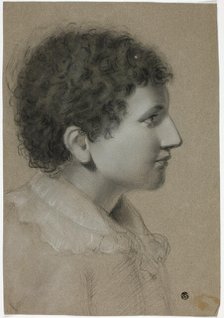 Profile of Youth with Curly Hair, n.d. Creator: Elizabeth Murray.
