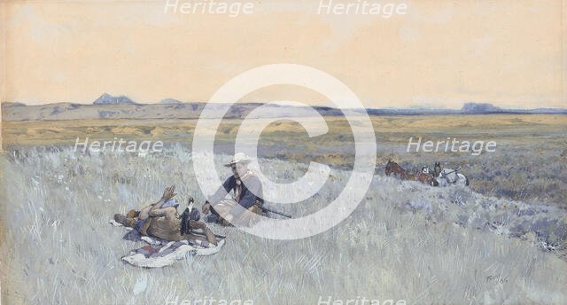 Swapping Lies, 1906. Creator: Henry François Farny.