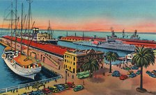 'Municipal Piers. San Diego, California', c1941. Artist: Unknown.