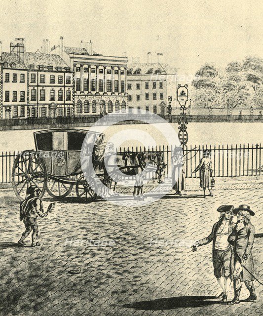 'Hackney-Coach', 1787, (1925). Creator: Unknown.