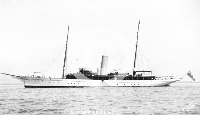 The steam yacht 'Emerald'. Creator: Kirk & Sons of Cowes.