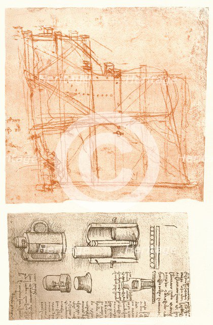 Two drawings, c1472-c1519 (1883). Artist: Leonardo da Vinci.