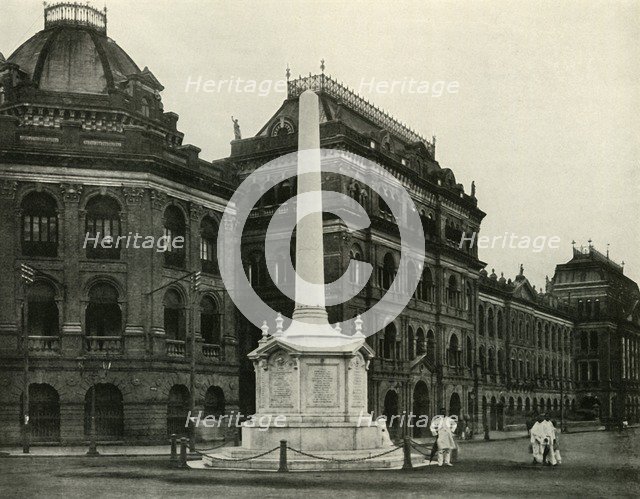 'Replica of the Holwell Monument Erected by Lord Curzon', 1925. Creator: Unknown.