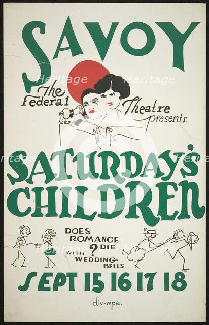 Saturday's Children, San Diego, 1937. Creator: Unknown.