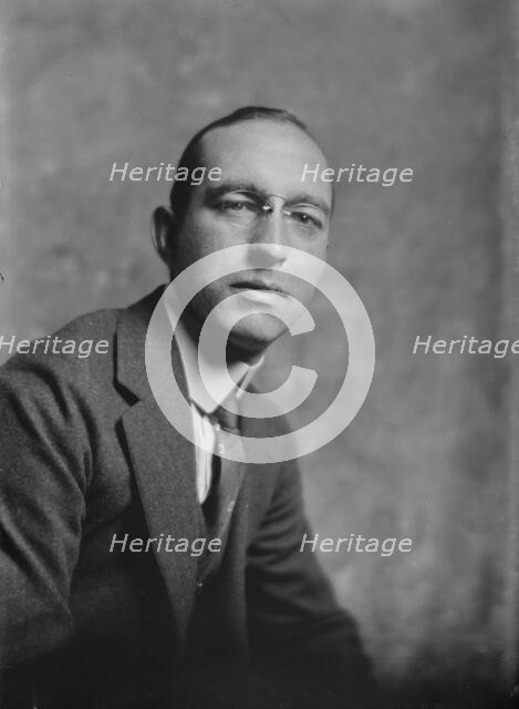 Mr. Beacham, portrait photograph, 1917 Dec. 7. Creator: Arnold Genthe.