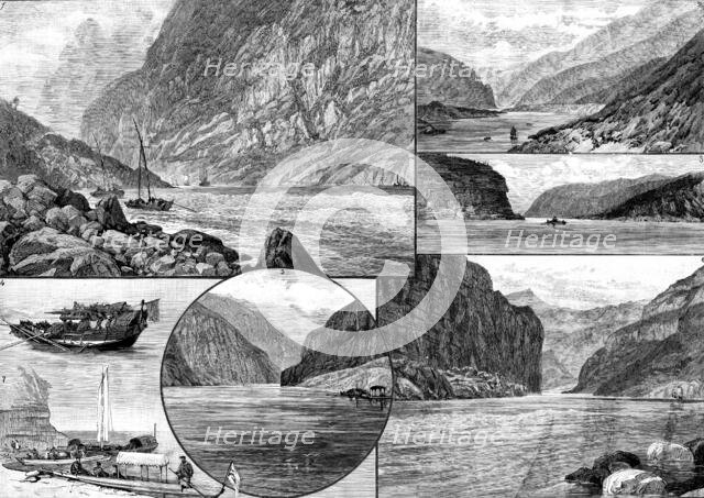 Sketches on the Yangtsze River, China, 1890. Creator: Unknown.