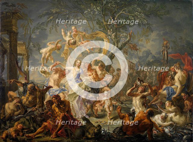An Allegory of Misrule, 1720-61. Creator: Johann Georg Platzer.