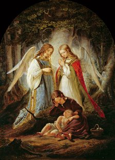 The guardian angels, 1836. Creator: Huebner, Julius (1806-1882).