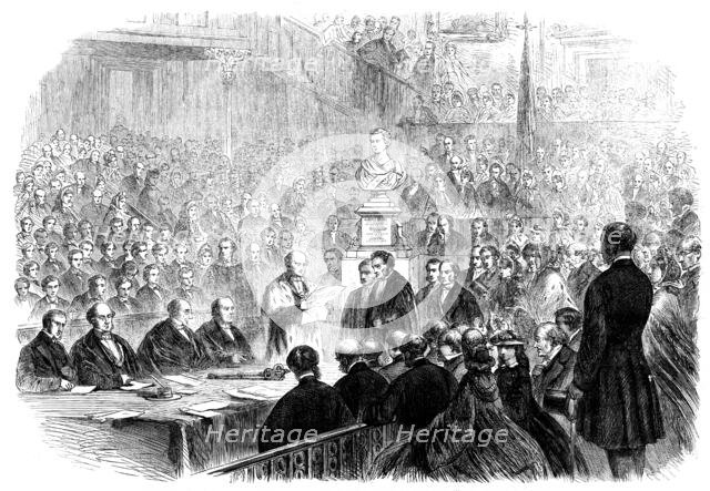 Inauguration of the bust of His Royal Highness the Prince of Wales..., Edinburgh, 1862. Creator: Unknown.