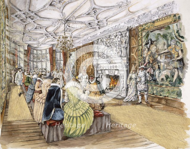 Berry Pomeroy Castle, c1600, (c1990-2010). Artist: Peter Dunn.