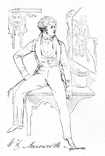 'William Harrison Ainsworth', c1835, (1904). Artist: Alfred Crowquill.