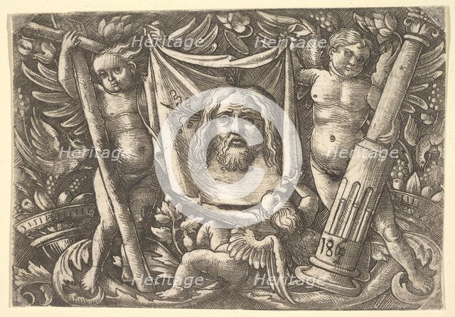 The Sudarium Held by Two Angels, ca. 1515. Creator: Daniel Hopfer.