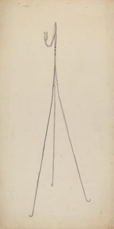 Candle Holder, c. 1939. Creator: Benjamin Resnick.