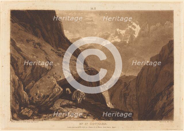 Mt. Saint Gothard, 1808. Creator: JMW Turner.