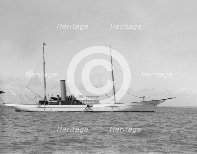 The steam yacht 'Floreal'. Creator: Kirk & Sons of Cowes.