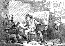 'The Historian animating the mind of a young painter', 1784.Artist: Thomas Rowlandson