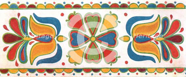 Wall decoration, Moravia, Czechoslovakia, (1928). Creator: Unknown.