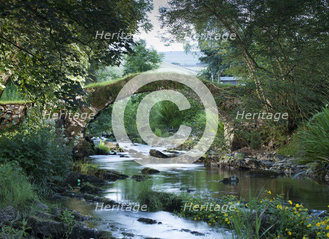 Medieval packhorse bridge, Fawcett Mill Fields, Gaisgill,Tebay, Cumbria, c2016. Artist: Alun Bull.