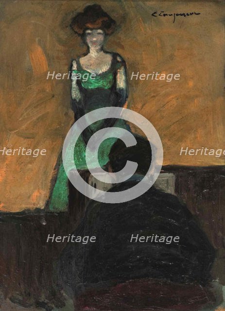 Yvette Guilbert, ca 1895-1900. Creator: Lempereur, Edmond (1876-1909).