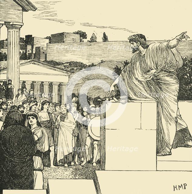 'An Oration of Demosthenes', 1890.   Creator: Unknown.