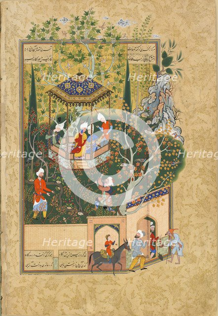 Folio from Haft Awrang (Seven Thrones), by Jami, 1550s. Artist: Unknown