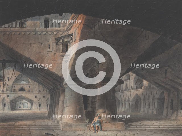 Man Seated in Prison, 1781. Creator: Victor Jean Nicolle.