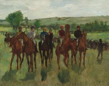 The Riders, c. 1885. Creator: Edgar Degas.
