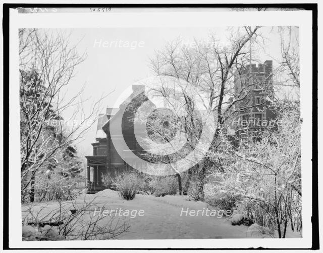 A Winter scene, Detroit, between 1900 and 1906. Creator: Unknown.
