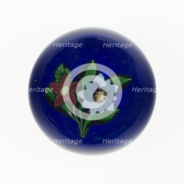 Paperweight, France, c. 1845-60. Creator: Saint-Louis Glassworks.