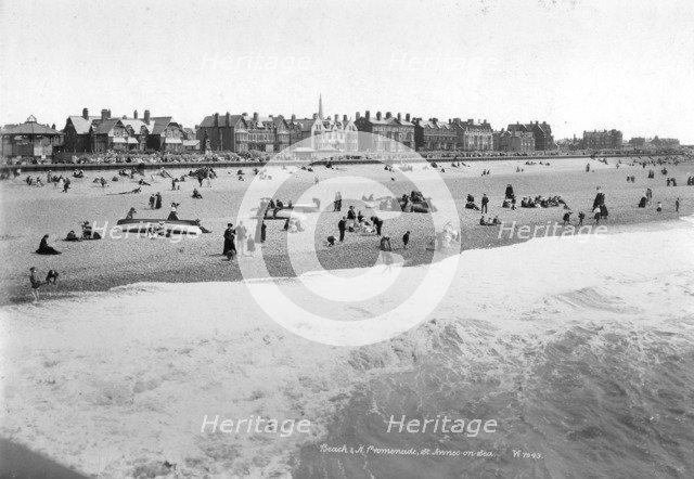 The beach at St Anne's-on-Sea, Lancashire, 1890-1910. Artist: Unknown