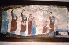 Greek Musicians at a Sacrifice, Painted on wood, c520BC-c500 BC. Artist: Unknown.