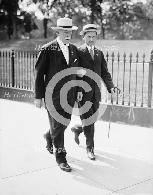 Edward Nash Hurley, Right, with James A. Farrell, 1914. Creator: Harris & Ewing.