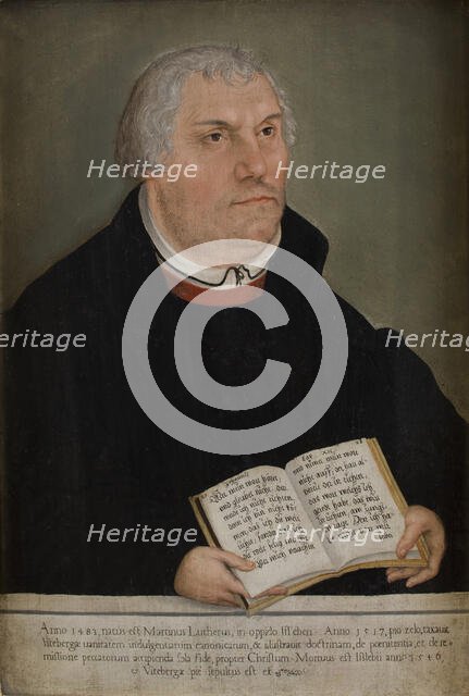 Portrait of Martin Luther (1483-1586), 16th century. Creator: Lucas Cranach the Younger.