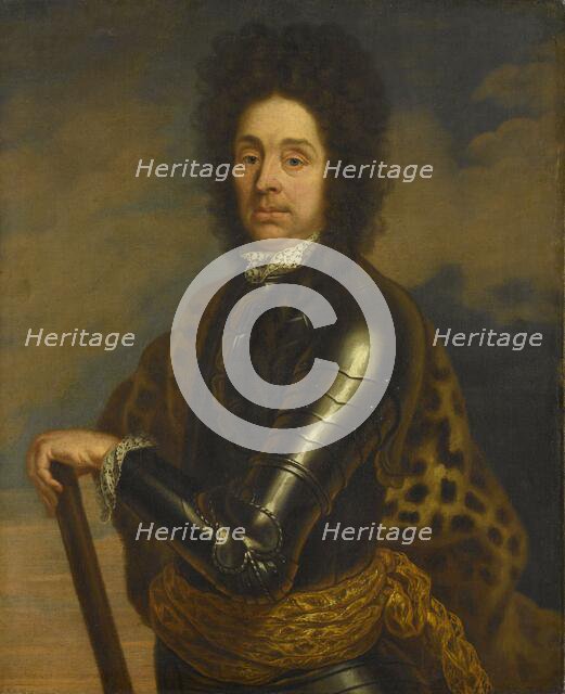 Portrait of Menno Baron van Coehoorn (1641-1704). General in the Artillery and Fortifications Engine Creator: Unknown.