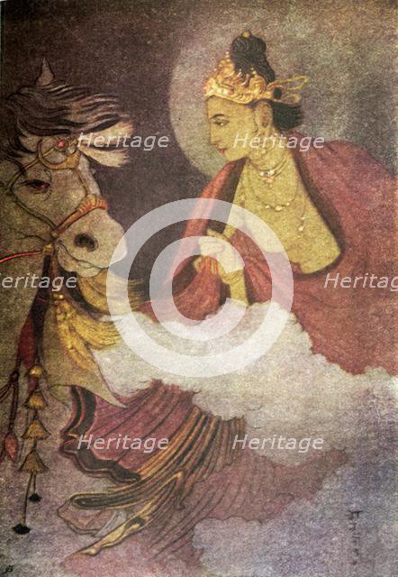 'Departure of Prince Siddhartha', 1920. Creator: Unknown.