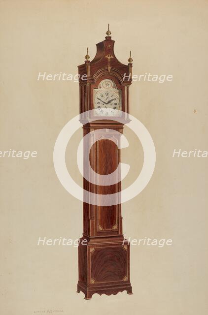 Tall Clock, c. 1938. Creator: Lorenz Rothkrantz.