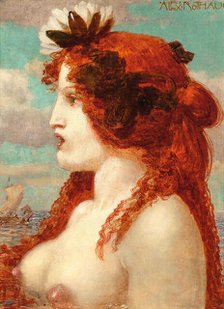 The Siren Singing to the Passing Ship of Ulysses. Creator: Rothaug, Alexander (1870-1946)