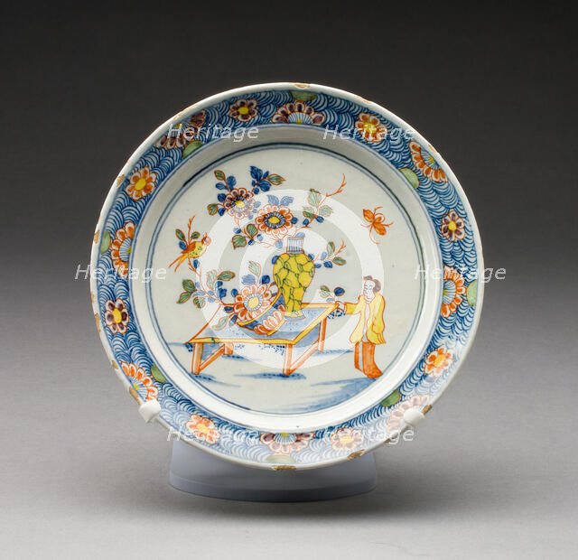 Dish, Delft, Early 18th century. Creator: Delftware.