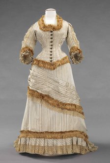 Dinner dress, American, 1878-80. Creator: Unknown.