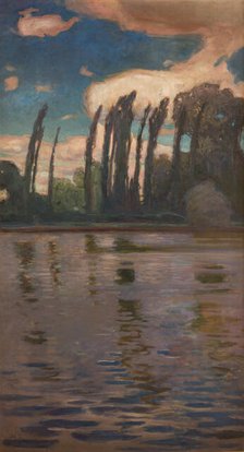 Poplars by the Water, 1900. Creator: Jan Stanislawski.